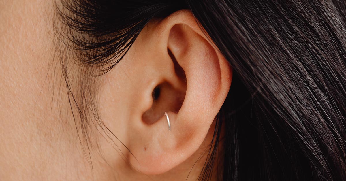 Anti outlet tragus jewellery