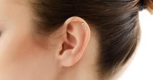 Ear Spider bite piercing