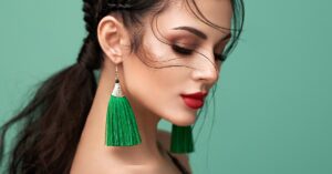 Green Earrings